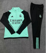23-24 Real Madrid Green Training Suit/23-24皇马绿色半拉训练服