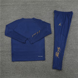 23-24 PSG Royal Blue Player Version Training Suit/23-24PSG巴黎宝蓝色半拉训练服，球员版