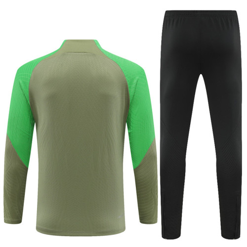 23-24 Atletico Madrid Green Player Version Training Suit/23-24马竞绿色半拉训练服，球员版