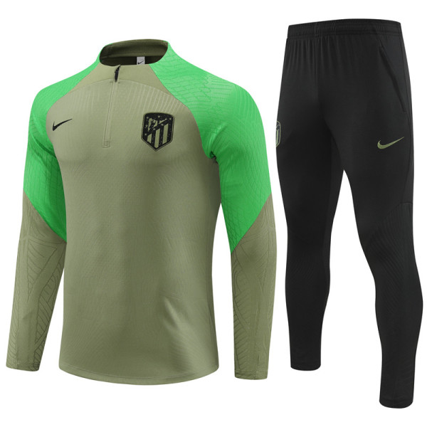 23-24 Atletico Madrid Green Player Version Training Suit/23-24马竞绿色半拉训练服，球员版