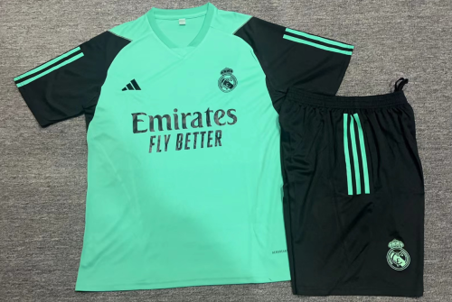 23-24 Real Madrid Green Short Sleeve Training Suit/23-24皇马绿色短袖训练服
