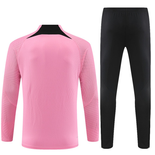 23-24 PSG Pink Player Version Training Suit/23-24PSG巴黎粉色半拉训练服，球员版
