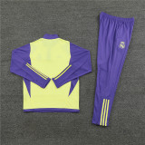 23-24 Real Madrid Yellow Training Suit/23-24皇马黄色半拉训练服