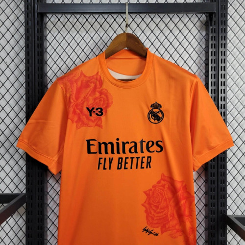 24-25 Real Madrid Y3 Orange Fans Jersey/24-25 皇马橙色Y3球迷版