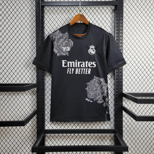 24-25 Real Madrid Y3 Black Fans Jersey/24-25 皇马黑色Y3球迷版