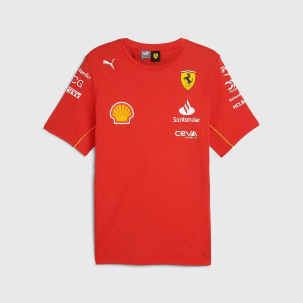 2024 Ferrari F1 round neck Red T-Shirt /2024 F1短袖