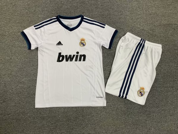 Retro 12-13 Real Madrid Home Kids Kit/ 12-13 皇马主场童装