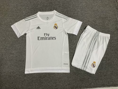 Retro 15-16 Real Madrid Home Kids Kit/ 15-16皇马主场童装