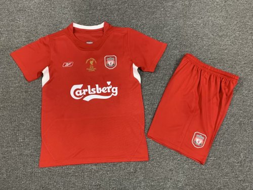 Retro 04-05  Liverpool Home Kids Kit/04-05 利物浦主场童装