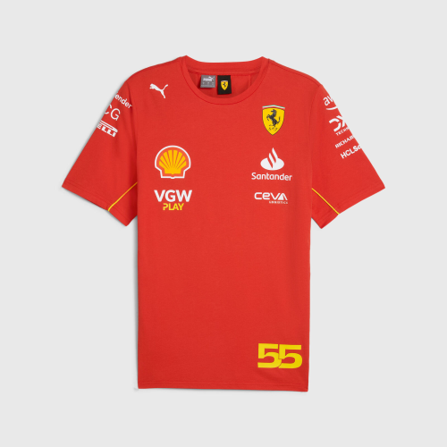 2024 Ferrari F1 round neck T-Shirt Red 55#/2024 F1短袖55#