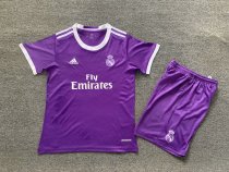 Retro 16-17 Real Madrid Away Kids Kit/ 16-17 皇马客场童装