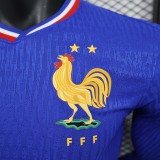 2024 France Home Player Long Sleeve Jersey/2024 法国主场球员版长袖