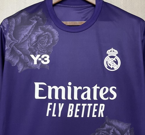 24-25 Real Madrid Y3 Pueple Fans Jersey/24-25 皇马紫色Y3球迷版