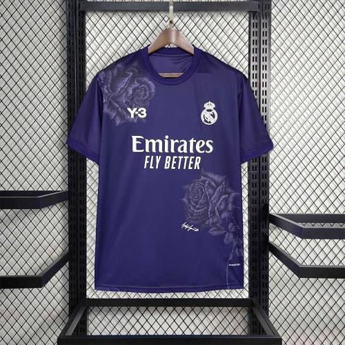 24-25 Real Madrid Y3 Pueple Fans Jersey/24-25 皇马紫色Y3球迷版