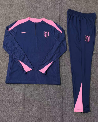 24-25 Atletico Madrid royal blue Player Version Training Suit/24-25马竞宝蓝色半拉训练服，球员版