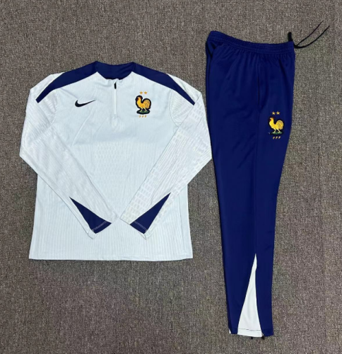 2024 France Player Version Training Suit/2024法国半拉训练服，球员版