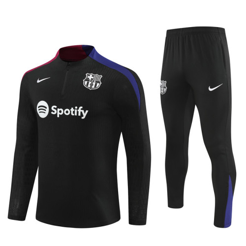 24-25 Barcelona Black Player Version Training Suit/24-25巴萨半拉训练服，球员版