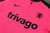 24-25 Chelsea Pink Player Training Suit/23-24切尔西半拉训练服,球员版