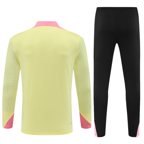 24-25 PSG Yellow Player Version Training Suit/24-25PSG巴黎半拉训练服，球员版