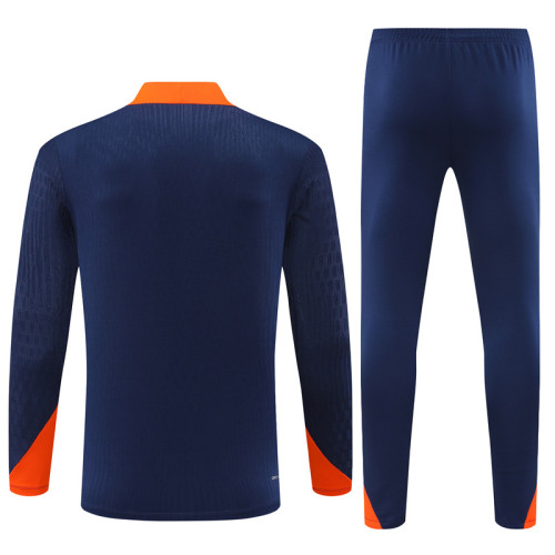 2024 HL Blue Player Version Training Suit/2024荷兰半拉训练服，球员版
