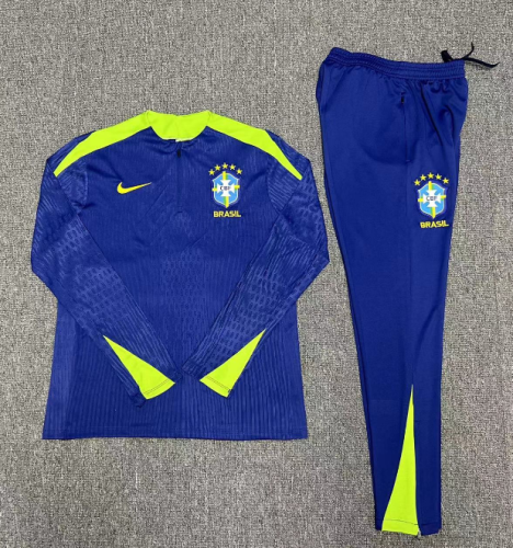 2024 Brazil Player Version Training Suit/2024巴西半拉训练服，球员版