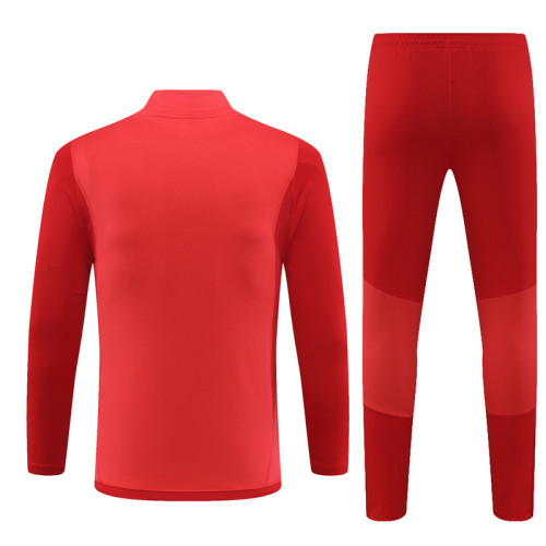 23-24 Bayern Munich Red Training Suit/23-24拜仁半拉训练服