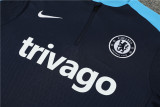 24-25 Chelsea Blue Player Training Suit/23-24切尔西半拉训练服,球员版
