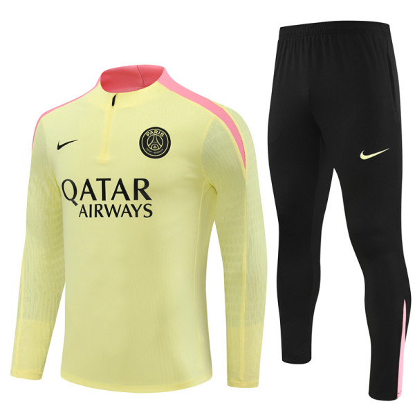 24-25 PSG Yellow Player Version Training Suit/24-25PSG巴黎半拉训练服，球员版