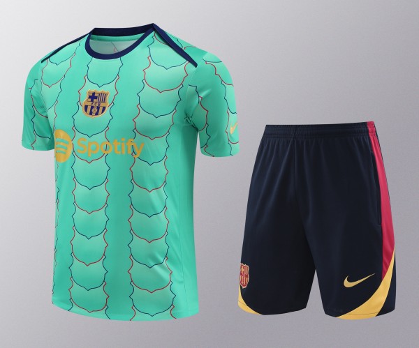 24-25 Barcelona Training Short Sleeve Training Suit/24-25巴萨短袖训练服