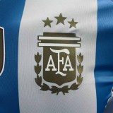 2024 Argentina Home Player Long Sleeve Jersey/2024 阿根廷主场球员版长袖