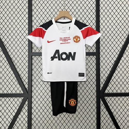 Retro 10-11 Manchester United Champions League Away Kids Kit/ 10-11曼联客场欧冠版童装