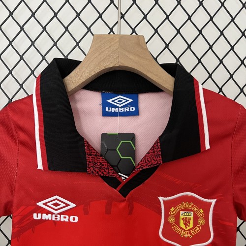 Retro 94-96 Manchester United  Home Kids Kit/ 94-96曼联主场童装