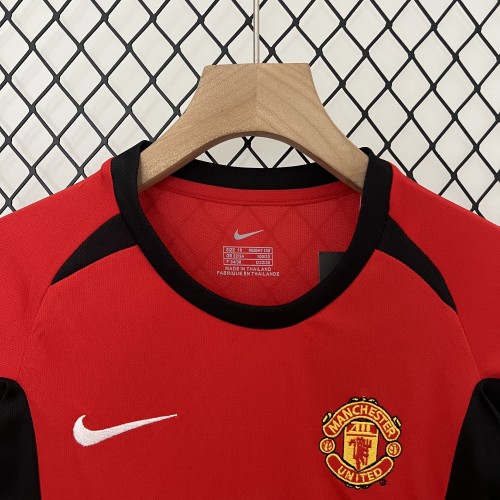 Retro 02-04 Manchester United  Home Kids Kit/ 02-04曼联主场童装