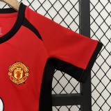 Retro 02-04 Manchester United  Home Kids Kit/ 02-04曼联主场童装