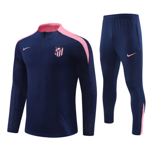 24-25 Atletico Madrid royal blue Player Version Training Suit/24-25马竞宝蓝色半拉训练服，球员版