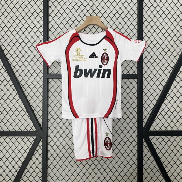 Retro 06-07 AC Milan Away Champions Leagu Kids Kit/ 06-07AC米兰客场欧冠版童装