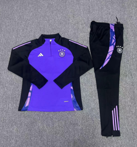 2024 Germany Purple Training Suit/2024德国紫色半拉训练服