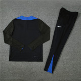 24-25 Inter Milan Black Player Version Training Suit/24-25国米半拉训练服，球员版