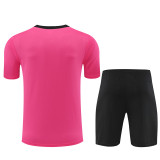 24-25 Chelsea Pink Short Sleeve Training Suit/24-25切尔西短袖训练服