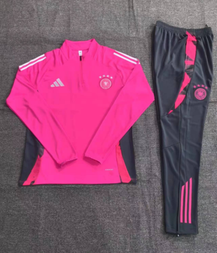 2024 Germany Pink Training Suit/2024德国粉色半拉训练服