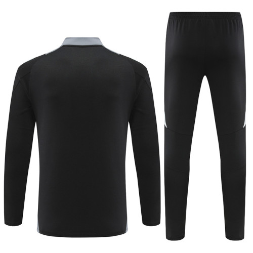 2024 Italy Black Training Suit/2024意大利黑色半拉训练服