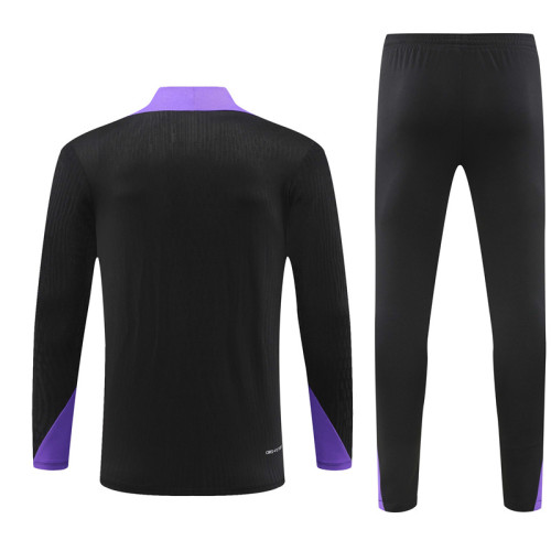 24-25 PSG Black  and Purple Player Training Suit/24-25 PSG 黑紫色球员训练服