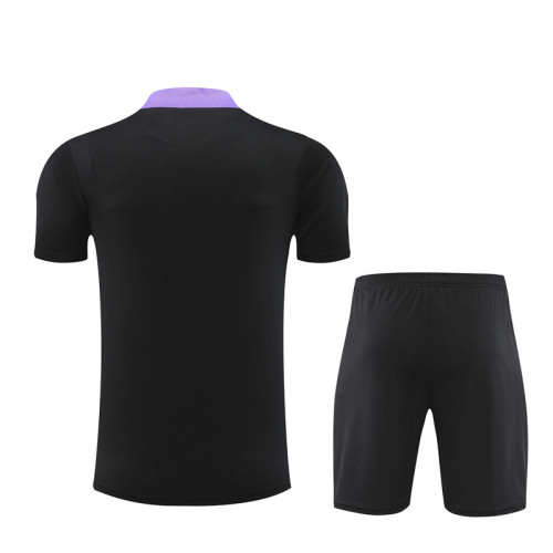 2024 England Black Short Sleeve Training Suit/ 2024 英格兰短袖训练服