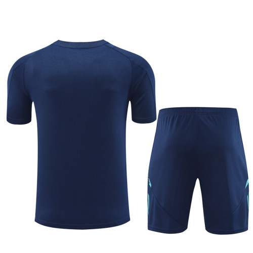 24-25 Arsenal Blue Short Sleeve Training Suit/ 24-25 阿森纳蓝色短袖训练服