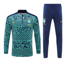 2024 Brazil Green Training Suit/2024 巴西湖蓝色迷彩版训练服