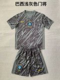 2024 Brazil Goalkeeper Kid Kit/ 2024巴西守门员童装