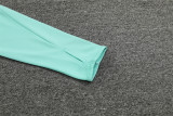 24-25 Real Madrid Light Blue Training Suit/ 24-25 皇马湖蓝色半拉训练服