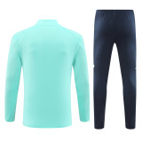 24-25 Real Madrid Light Blue Training Suit/ 24-25 皇马湖蓝色半拉训练服