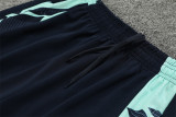 24-25 Real Madrid Light Blue Training Suit/ 24-25 皇马湖蓝色半拉训练服