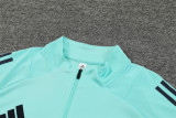 24-25 Real Madrid Light Blue Training Suit/ 24-25 皇马湖蓝色半拉训练服
